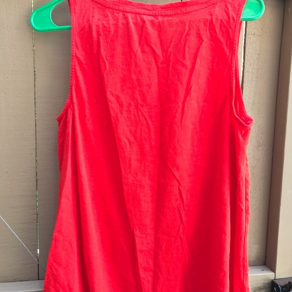 CROWN AND IVY ORANGE SLEEVELESS SHIRT - Picture 4 of 4